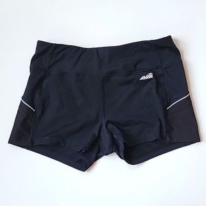 Black exercise shorts